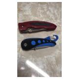 Red and blue knives