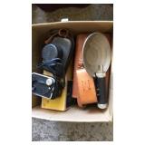 Box of old cameras