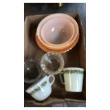 Pyrex cups,fire king