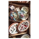 Bird plaques and ceramic hangers