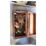 Cedar box w contents