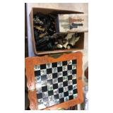 Chess game board and men