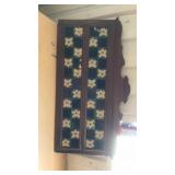 Wood hanger w ceramic (cracked)