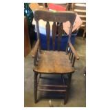 Wood high chair