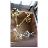 Brass candle holders