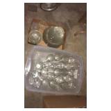 Tote of glasses,dishes