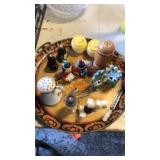 Tray of salt and pepper