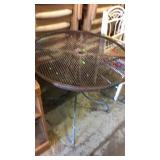 Small round patio table