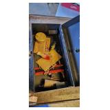 Metal box with fishing stuff