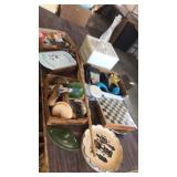 Picture,plates,walking stick tabletop