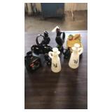 Birds,cow. ,oil and vinegar