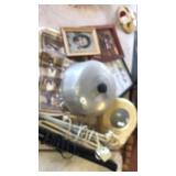 Lights,pan.picture frames