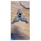 Antique cart iron bottom stand