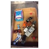 Toy cars, nutcracker