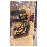 Flashlight,scale,iron pieces