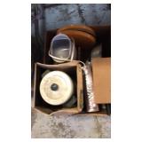 Coffee pot,razor,light