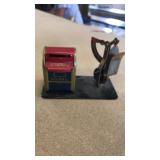 Metal postage stamps holder
