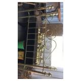 Metal gold frame full headboard only
