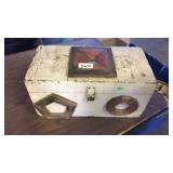 Small wood hinged trunk