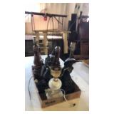 5 ceramic lamps. Vintage