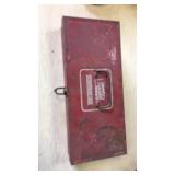 Lawrence tackle metal box w contents