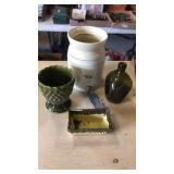 Tea crock ,bottle ,planters
