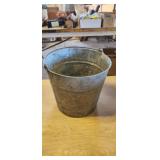 Galvanized bucket