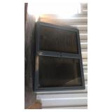 Metal hanging display cabinet