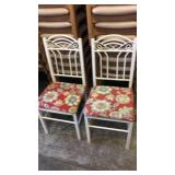 White metal chairs (2)