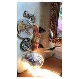 Deer,birds,hot plate ,shells