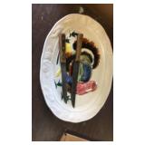 Turkey platter ,2 knives