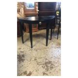 Black half table