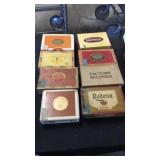 8 cigar boxes