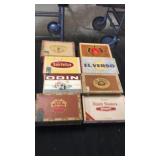 8 cigar boxes