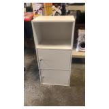 White storage cabinet 36x12x16