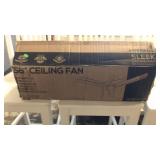 56 inch sleek ceiling fan brushed nickel