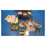 Assorted ball cards and racing cards