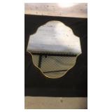 Gold frame hanger mirror