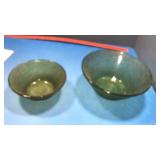2 Green bowls