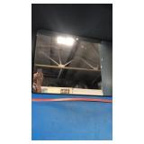 Black metal frame mirror