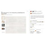 4 boxes Blianco Dolomite 4x12 polished white tile