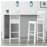 NEW 30 inch white bar chairs - 3 Total