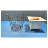 Metal basket,planters (2)