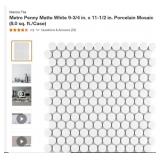 Penny matte white tile