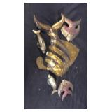 Metal fish,brass dolphins