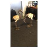 2 birds metal and wood