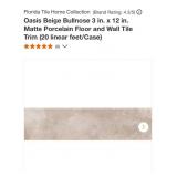 Oasis beige ceramic tile 20pcs