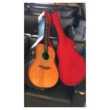 Ovation guitar with case