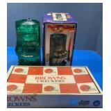 Browns Checkers unopened,coin bank (2)
