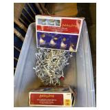 Christmas lights and Snow village